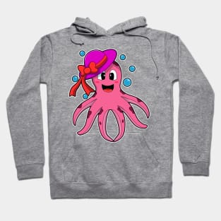 Octopus with Hat Hoodie